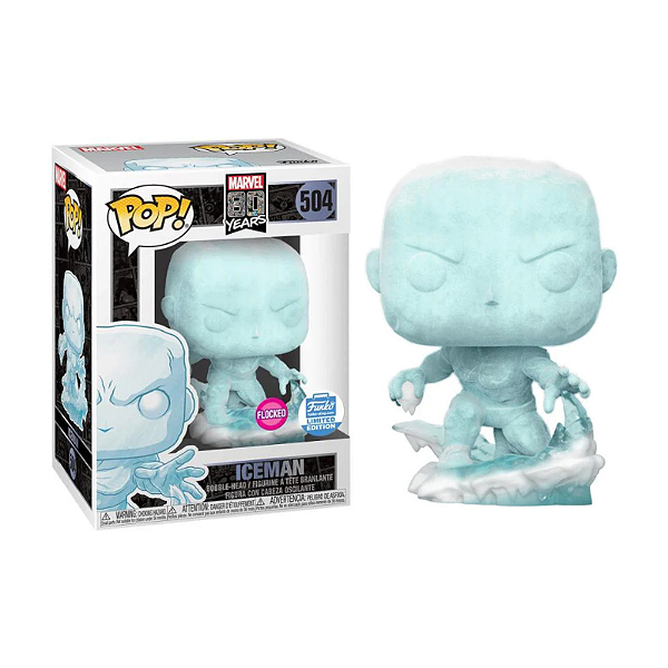Funko Pop! Marvel Iceman 504 Exclusivo Flocked