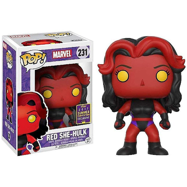 Funko Pop! Marvel Mulher Hulk Red She Hulk 231 Exclusivo