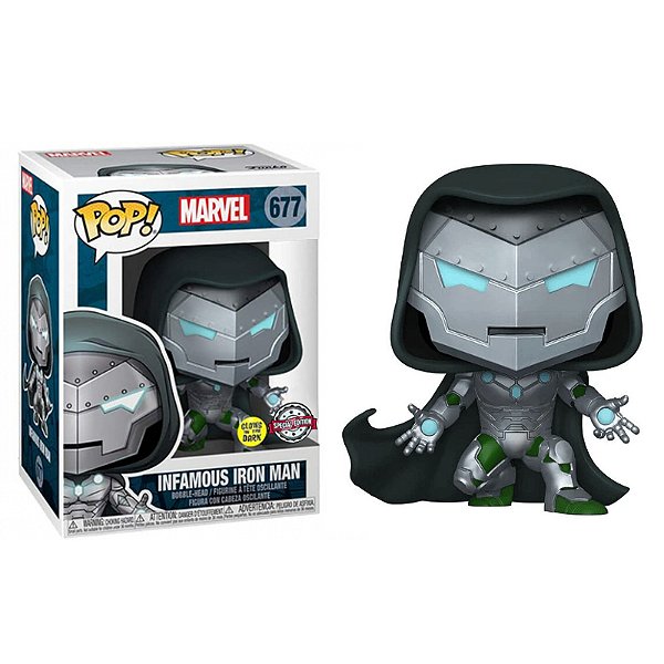 Funko Pop! Marvel Infamous Iron Man 677 Exclusivo Glow