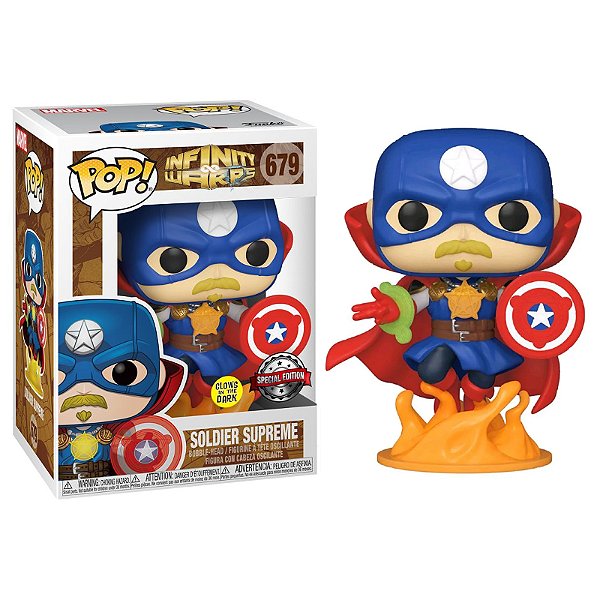 Funko Pop! Marvel Solider Supreme 679 Exclusivo Glow