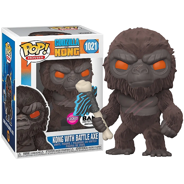 Funko Pop! Filme Godzilla Vs Kong With Battle Axe 1021 Exclusivo Flocked