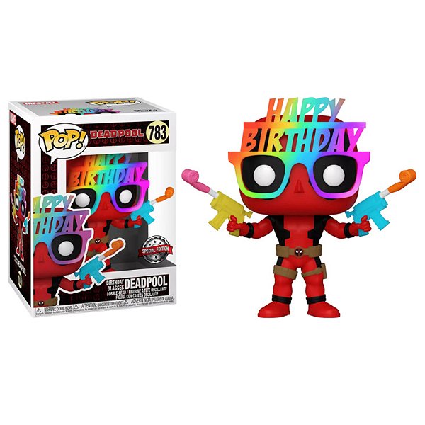 Funko Pop! Marvel Deadpool Birthday Glasses Deadpool 783 Exclusivo