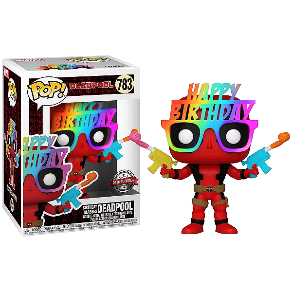 Funko Pop! Marvel Deadpool Birthday Glasses Deadpool 783 Exclusivo