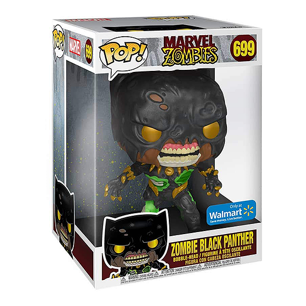 Funko Pop! Marvel Zombies Zombie Black Panther 699 Exclusivo 10 Polegadas