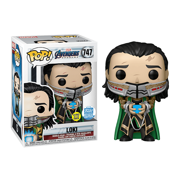 Funko Pop! Marvel Os Vingadores Ultimato Loki 747 Exclusivo Glow