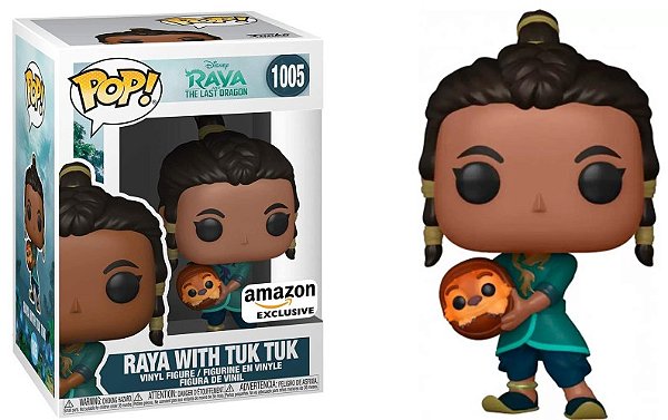 Funko Pop! Disney Raya e o Ultimo Dragão Raya With Tuk Tuk 1005 Exclusivo