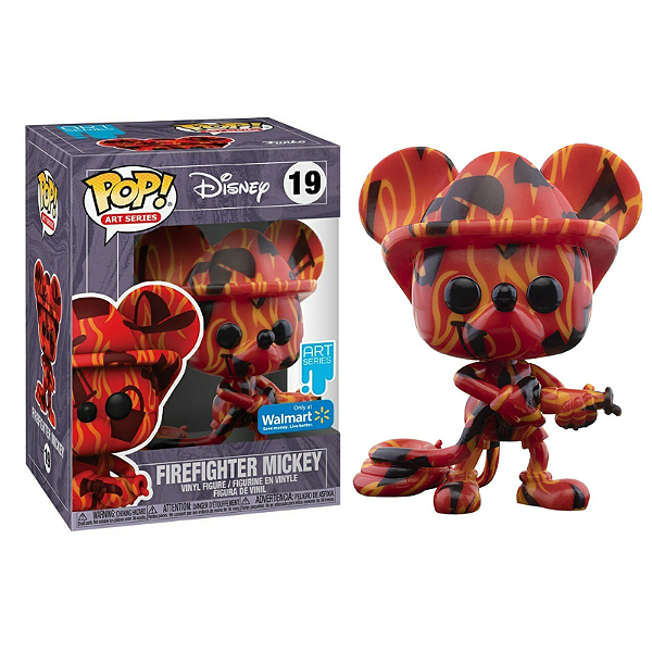 Funko Pop! Art Series Disney Mickey Mouse Firefighter Mickey 19 Exclusivo