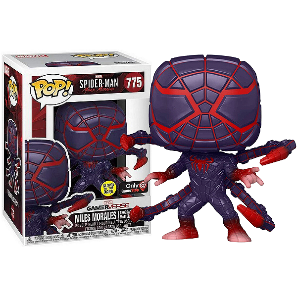 Funko Pop! Marvel Homem Aranha / Spider Man Miles Morales 775 Exclusivo Glow