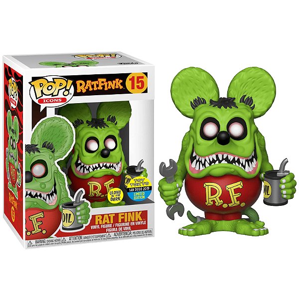 Funko Pop! Icons Rat Fink 15 Exclusivo Glow