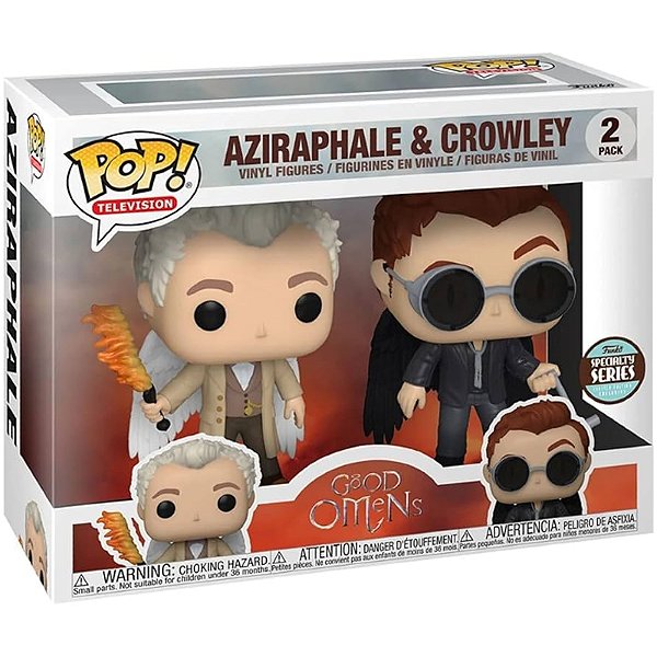 Funko Pop! Television Belas Maldições Good Omens Aziraphale & Crowley 2 Pack