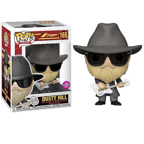 Funko pop! Rocks ZZ Top Dusty Hill 165 Exclusivo Flocked