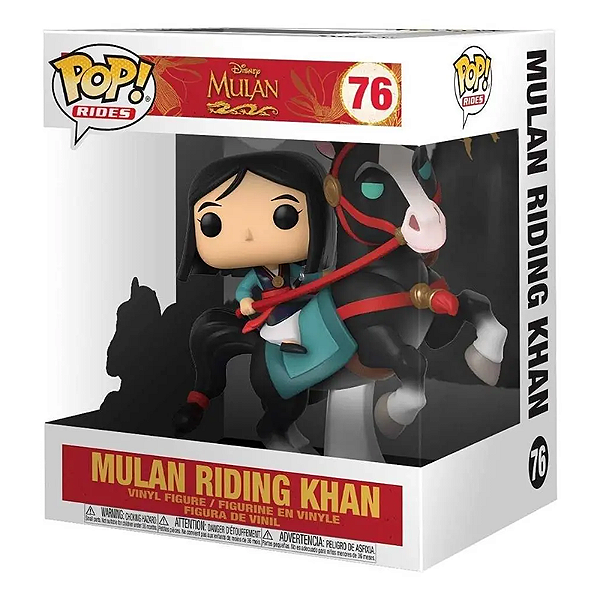 Funko Pop! Filme Disney Mulan Riding Khan 76