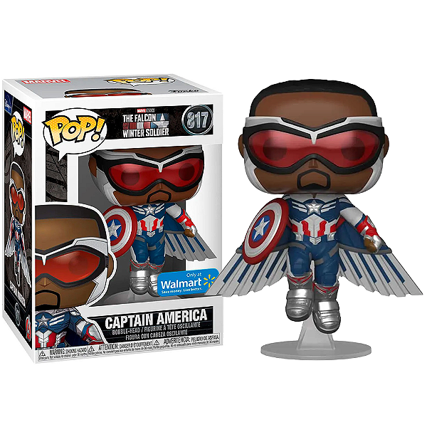 Funko Pop! Marvel Falcão E O Soldado Invernal Captain America 817 Exclusivo