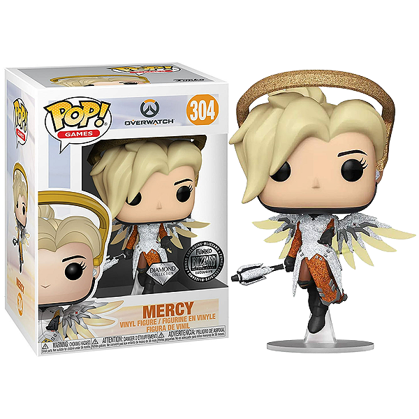 Funko Pop! Games Overwatch Mercy 304 Exclusivo Diamond