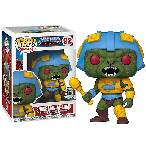 Funko Pop! Television Mestres Do Universo Snake Man At Arms 92 Exclusivo