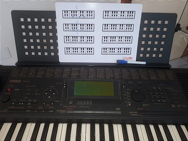 Diagrama do Teclado em PVC para Estudo das Notas Musicais – A19 | Método Brinqtoc