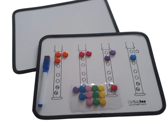Quadro Magnético Flauta Doce Color para Ensino Musical – A14 | Método Brinqtoc
