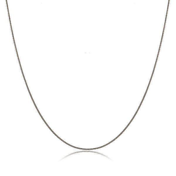 GARGANTILHA LONGA ROLETÊ 80 CM RÓDIO NEGRO