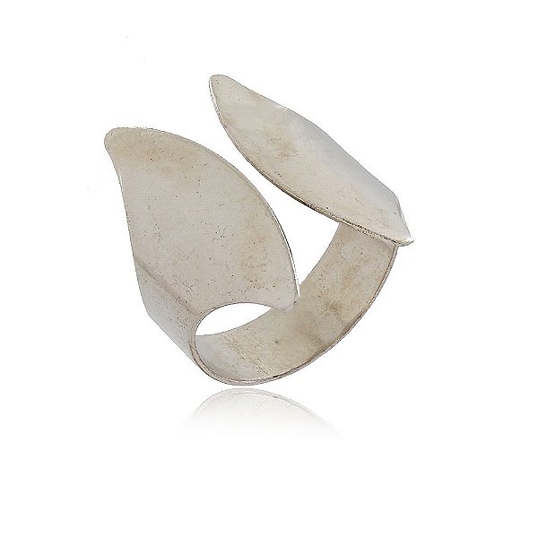ANEL COM REGULAGEM FRONTAL BANHADO EM RÓDIO BRANCO