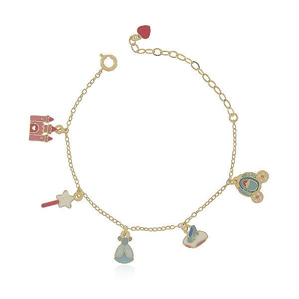PULSEIRA INFANTIL PRINCESA VESTIDO AZUL