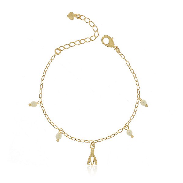 PULSEIRA INFANTIL PÉROLAS E NOSSA SENHORA APARECIDA
