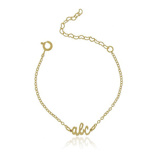 PULSEIRA INFANTIL  COM DETALHE ABC