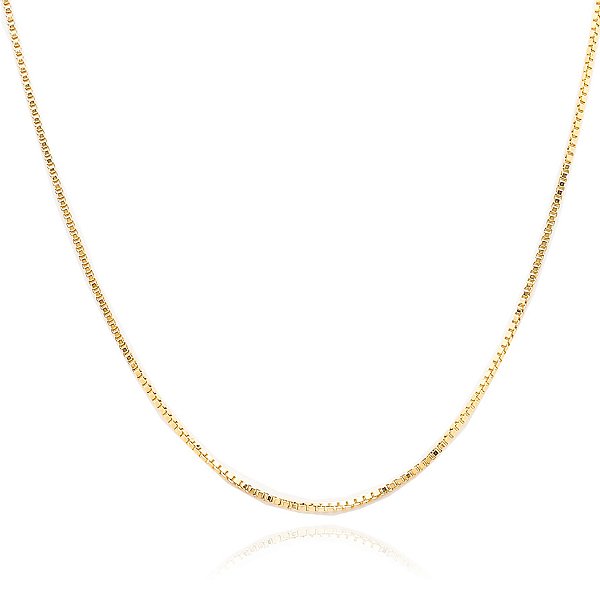 GARGANTILHA VENEZIANA 60 CM BANHADA A OURO 18K