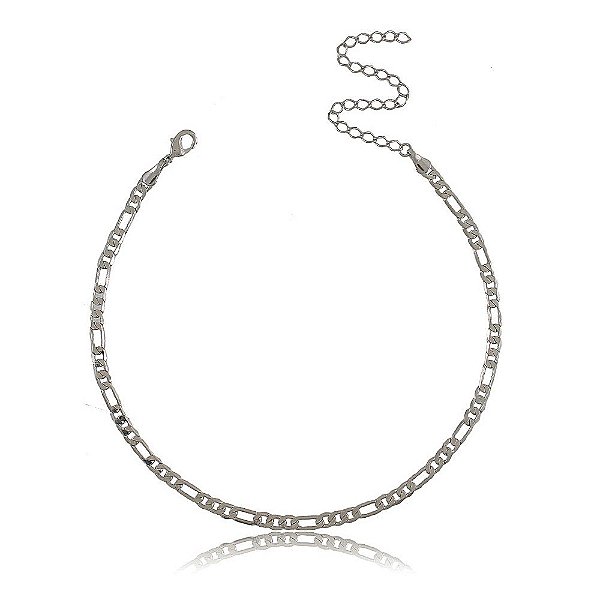 CHOKER GROUMET 3X1 BANHADA EM RÓDIO NEGRO
