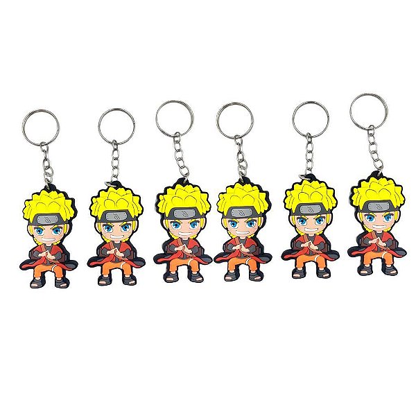 6 CHAVEIROS NARUTO NEW