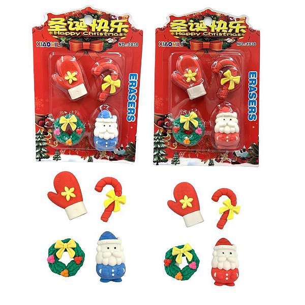 BORRACHA NATAL- CARTELA ( MODELOS DIVERSOS)