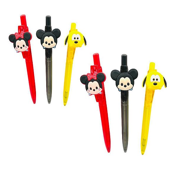 CANETA ESFEROGRÁFICA DISNEY BABY- 6 PEÇAS