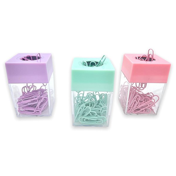 CAIXINH CLIPS COM IMÃ - UNIDADE CORES DIVERSAS