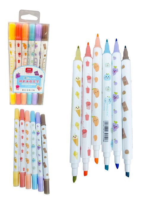 KIT MARCA TEXTO PERFUMADO DUAS PONTAS FRUITS