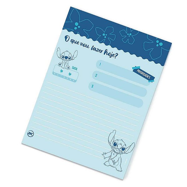 REFIL PORTA FICHAS STITCH - 80 fls