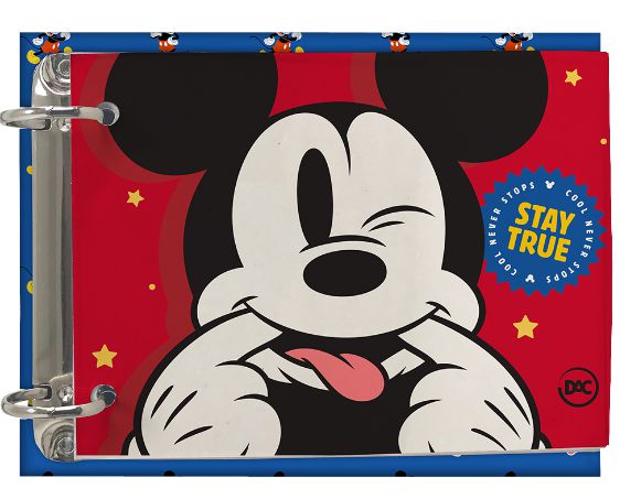 MINI FICHEIRO MICKEY MOUSE - 80 FLS