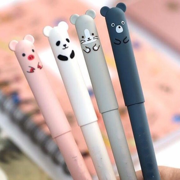 CANETA GEL APAGAVEL BICHINHOS ORELHINHAS - SELECIONAR QUANTIDADE