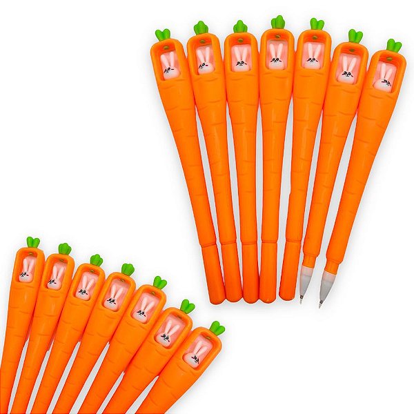 CANETA CENOURA COM COELHO