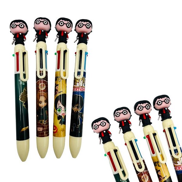 * CANETA 6 CORES HARRY POTTER-SELECIONAR QUANTIDADE