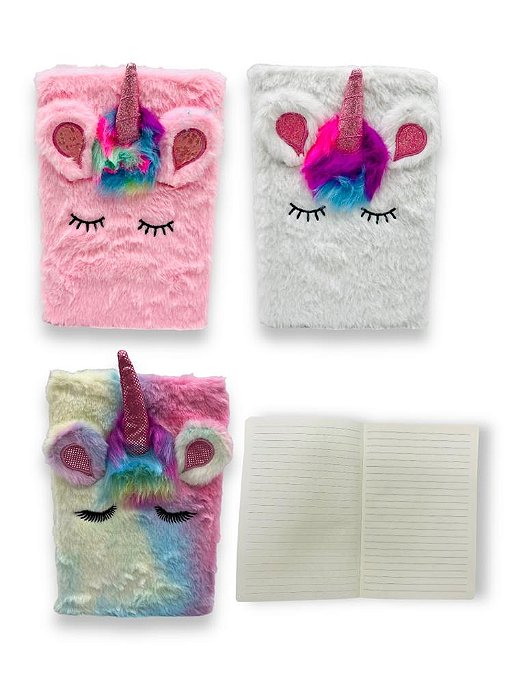 CADERNO PELUCIA UNICORNIO / UNIDADE