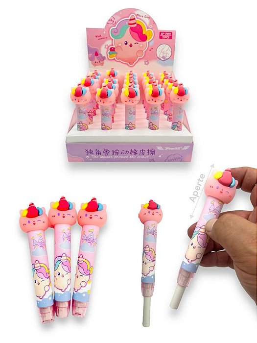 BORRACHA RETRATIL UNICORNIO - UNIDADE