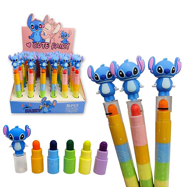 MARCA TEXTO EM GEL STITCH - 5 CORES - UNIDADE