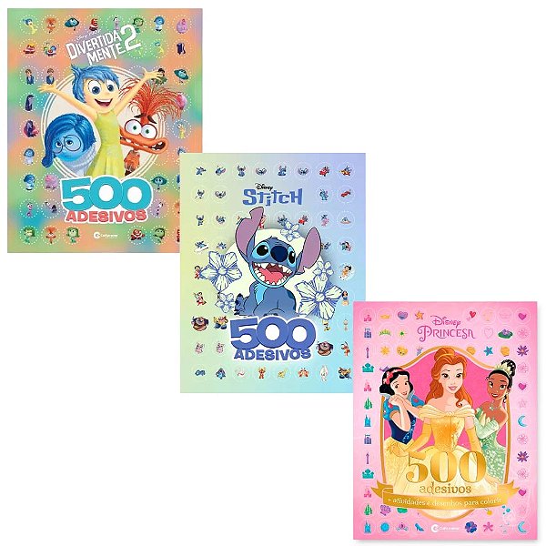 LIVRO DE COLORIR+ 500 ADESIVOS