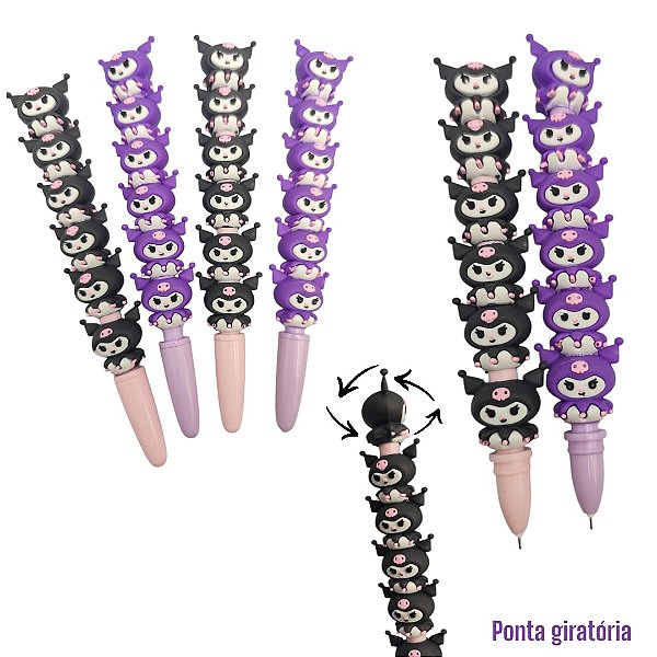 CANETA KUROMI GIRATORIA - 2 PEÇAS