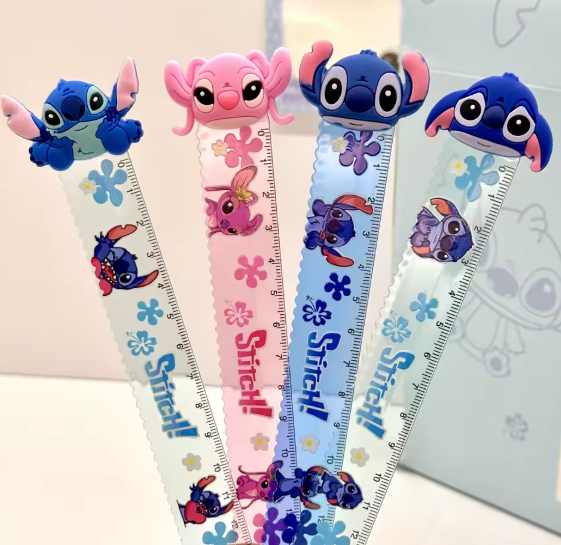 REGUA 15 CM  COM MINI APLIQUE STITCH ( NOVO MOD) - UNIDADE CORES DIVERAS