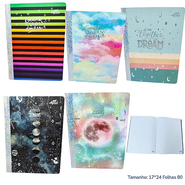 CADERNO COLEGIAL CAPA FORTE - 80 FLS