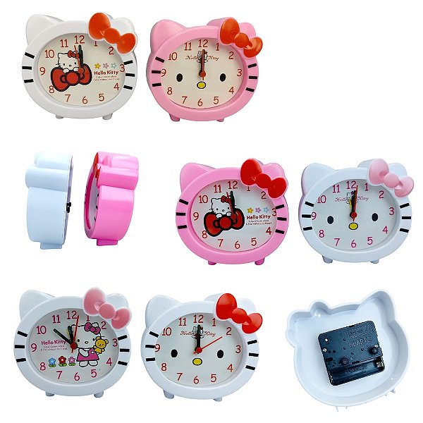 RELOGIO DESPERTADOR DE MESA HELLO KITTY