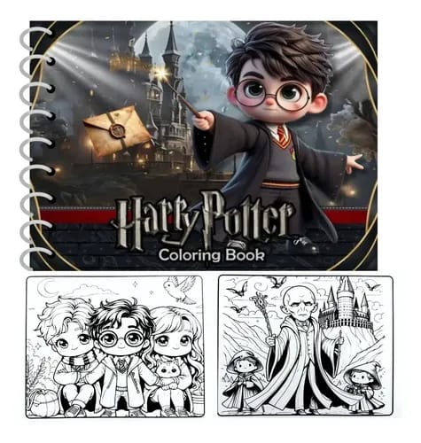 LIVRO DE COLORIR - CAPA DURA HARRY POTTER