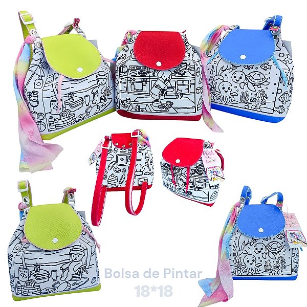 MOCHILINHA PARA PINTAR - MODELOS DIVERSOS