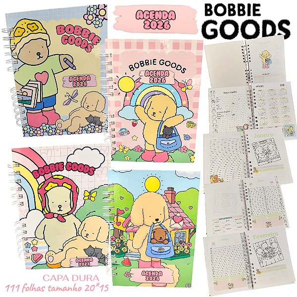 AGENDA 2026 BOBBIE GOODS -TAMANHO MÉDIO 20 X 15 CM