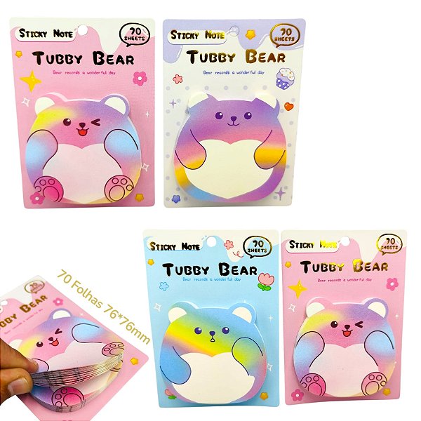LEMBRETE AUTO COLANTE CUTE BEAR
